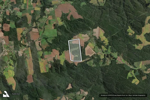Imagem de satélite de -  Parcela 01 em Santa Terezinha - SC