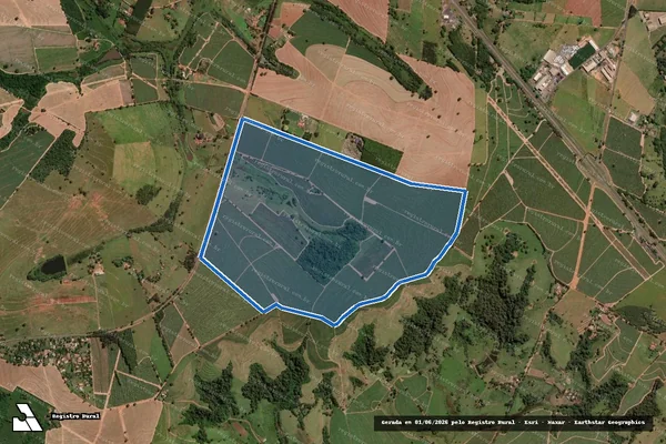 Imagem de satélite de FAZENDA SANTA IZABEL ? GLEBA B  - GLEBA B em Cedral - SP