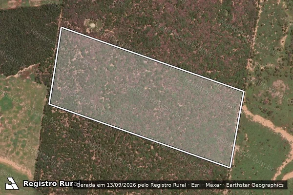 Imagem de satélite de Fazenda Fraw - Parte 1 em Palmas de Monte Alto - BA