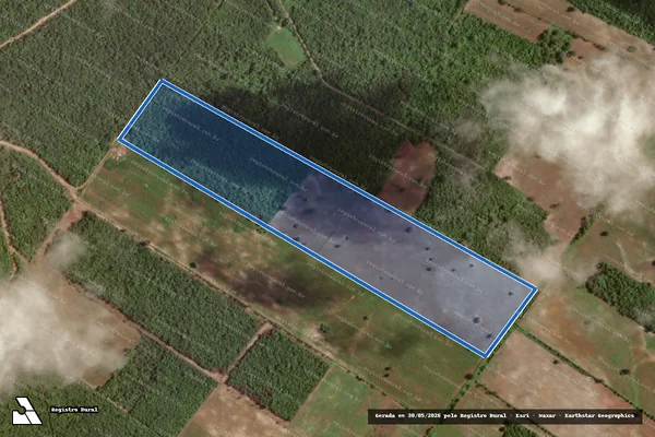 Imagem de satélite de PROJETO DE ASSENTAMENTO CABELO DE NEGRO - LOTE 28 - Parte 1 em Mossoró - RN
