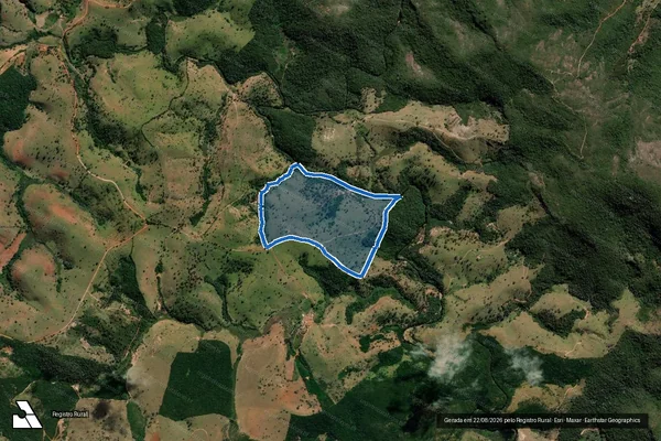 Imagem de satélite de FAZENDA RETIRO DO BEZERRO - ANTÔNIO MARCIOCARNEIRO DE ABREU em Alvorada de Minas - MG