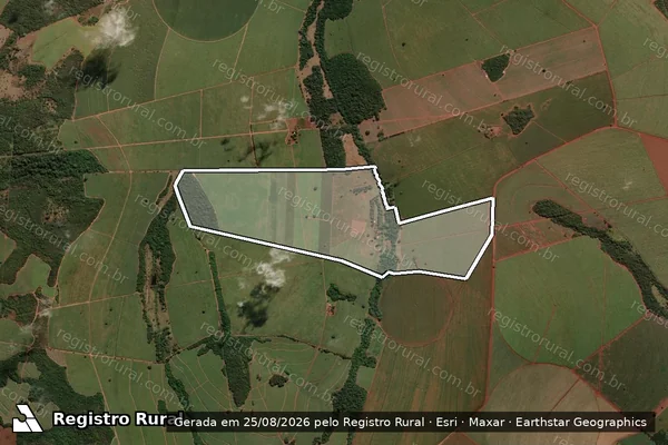 Imagem de satélite de FAZENDA JATAÍ - Parte 1 em Conceição das Alagoas - MG