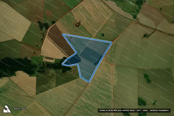 Imagem de satélite de Fazenda Ramalhete Da Santa Rita ? Glebas  - GLEBA ? E ? 9661 em Maracaju - MS