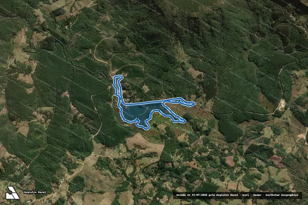 Imagem de satélite de Fazenda Barra Brava em Jaguariaíva - PR