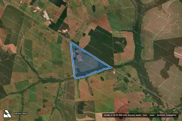 Imagem de satélite de Sítio Santa Luzia - Parte 1 em Rancharia - SP