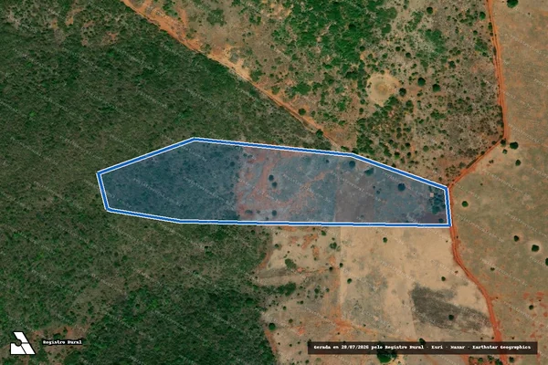 Imagem de satélite de FAZENDA POCO DA PITOMBEIRA - Parcela 1 em Wanderley - BA