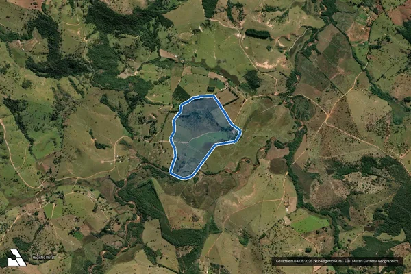 Imagem de satélite de FAZENDA TABOOES ? GLEBA A - Parte 1 em Santo Antônio do Monte - MG