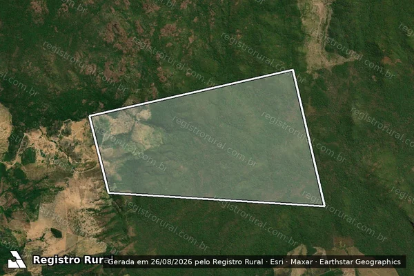 Imagem de satélite de Fazenda Monte Cristo em Vila Rica - MT
