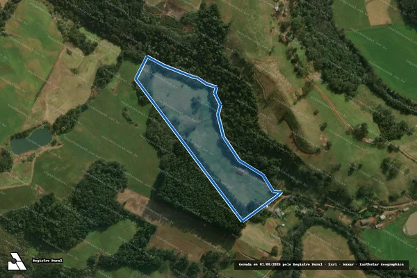 Imagem de satélite de P/LOTE RURAL N° 25 LINHA SANTA TEREZINHA  - Parte 1 em São José do Cedro - SC
