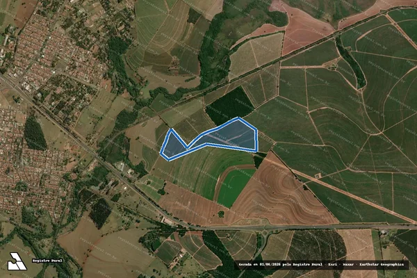 Imagem de satélite de Sítio Cutia - Sitio Cutia em Brotas - SP