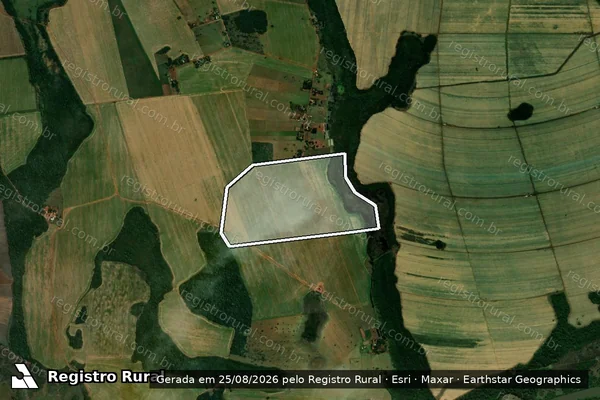 Imagem de satélite de Fazenda Baia Bonita - Parte 1 em Rio Brilhante - MS