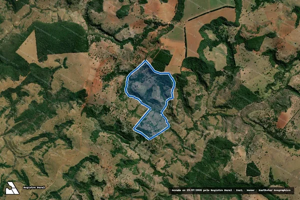 Imagem de satélite de FAZENDA CHUMBO,lugar Ribeirão - Parte 1 em Patos de Minas - MG
