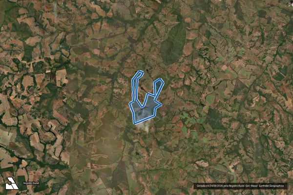 Imagem de satélite de Fazenda Santa Maria_Santa Luzia - Parte B em Araguaçu - TO