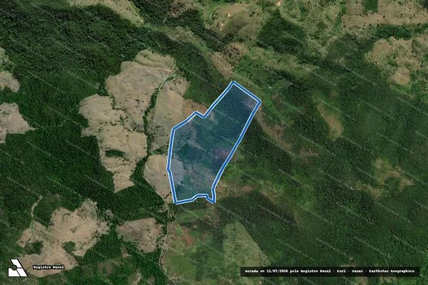 Imagem de satélite de Fazenda São Sebastião - Parte 1 em Itapebi - BA