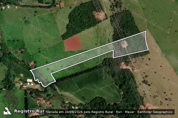 Imagem de satélite de CANTA GALO - GLEBA 03 em Cássia - MG