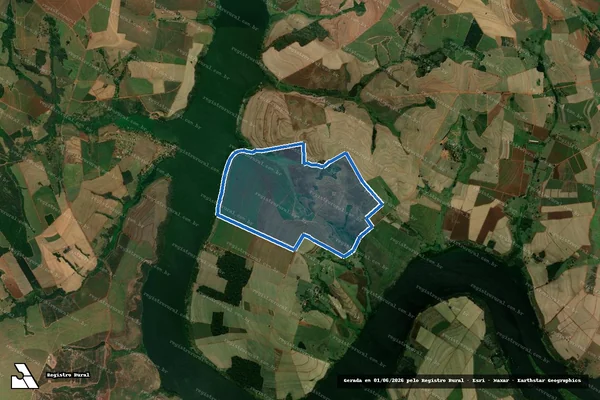 Imagem de satélite de FAZENDA ORION - GLEBA A em Bariri - SP