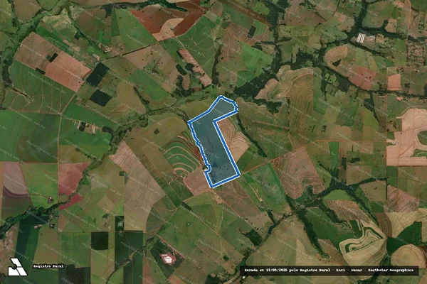 Imagem de satélite de Estância Igarahy - Parte 1 em Jaguapitã - PR