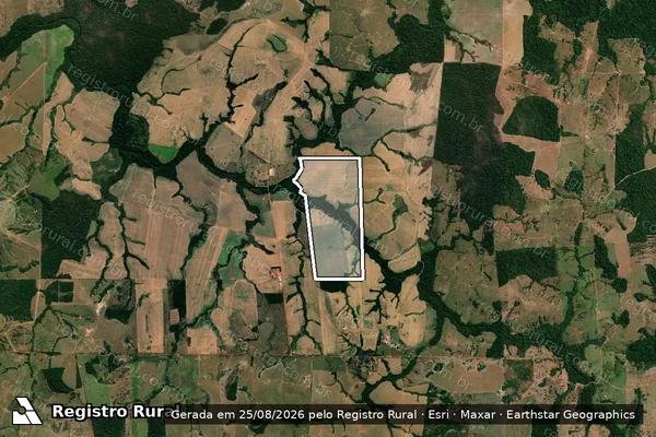 Imagem de satélite de Lote 01, Linha 91,5, Seringal Rio do Ouro, Gleba Corumbiara, P.F. Corumbiara - 01-A em Chupinguaia - RO