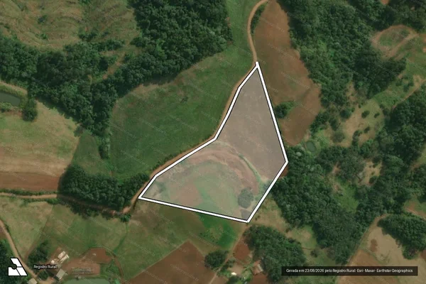 Imagem de satélite de Parte do Lote Rural n° 28 - C em Santa Helena - SC