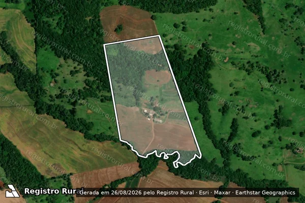 Imagem de satélite de Lote Rural 68-A-Remanescente da Gleba 10 - Lote Rural 68-A-Remanescente-2 em Santa Lúcia - PR