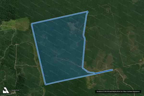Imagem de satélite de FAZENDA BELA VISTA – GLEBA ARURI 2-T