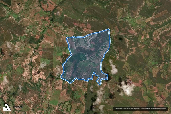 Imagem de satélite de Fazenda Mocambo Denominado São Gonçalo - Parte 1 em Coração de Jesus - MG
