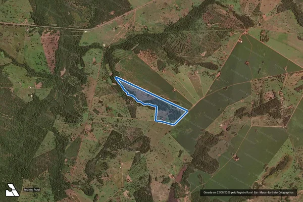 Imagem de satélite de Lote 24 – Projeto de Assentamento Camilo Torres