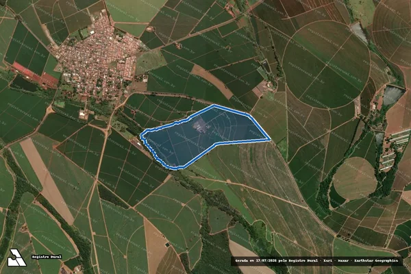 Imagem de satélite de FAZENDA SANTA TERESA em Pedregulho - SP