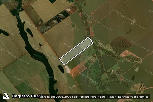 Imagem de satélite de Sítio Irmãos Nardi - Matrícula 5255 em Tangará da Serra - MT