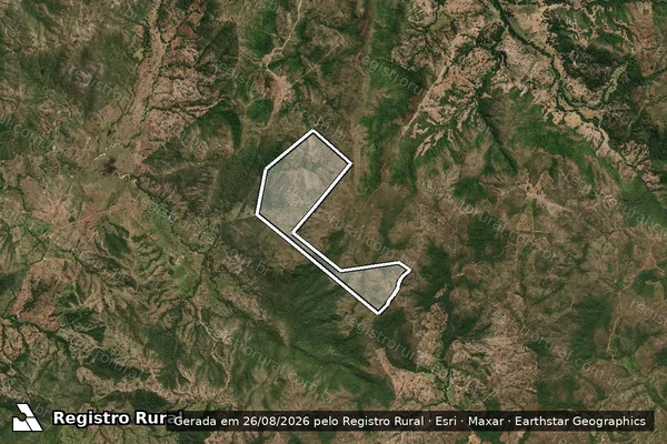 Imagem de satélite de FAZENDA RIO DO PEIXE DOS PITALUGAS - Parte 1 em Pilar de Goiás - GO