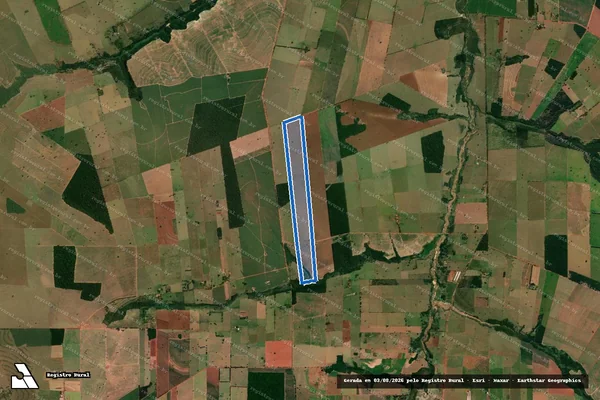 Imagem de satélite de Fazenda Nossa Senhora da Aparecida - Única em Paranavaí - PR