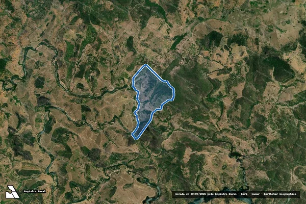 Imagem de satélite de Fazenda Mucuri  - 1742 em Pavão - MG