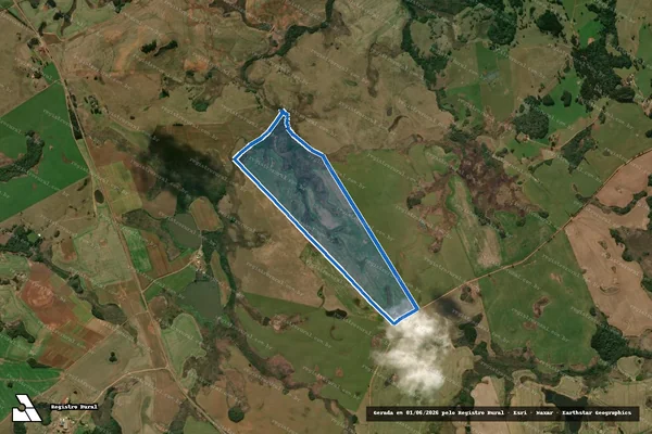 Imagem de satélite de Fazenda do Guabiju - Parte 1 em Esmeralda - RS