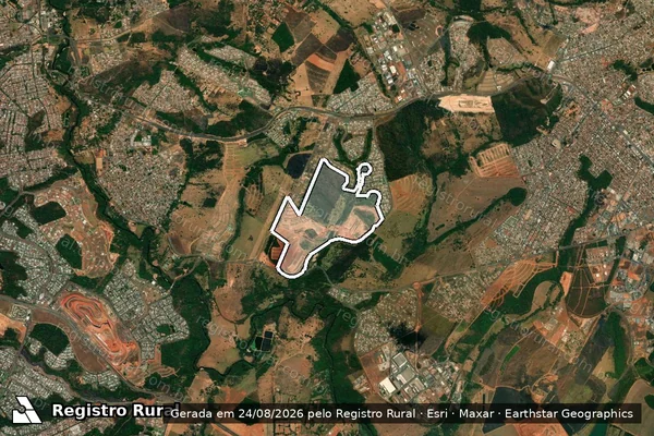 Imagem de satélite de FAZENDA MATA DO ALGODÃO em Senador Canedo - GO