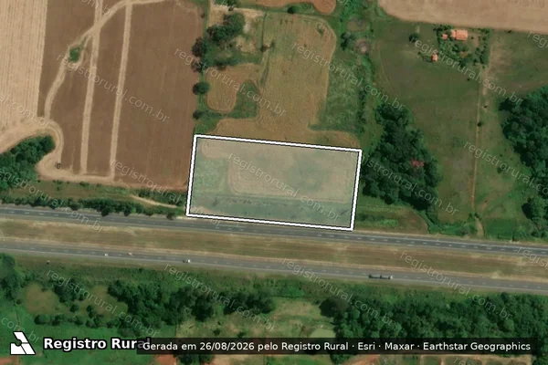 Imagem de satélite de Fazenda Aleluia II - Parcela 1 em Quadra - SP