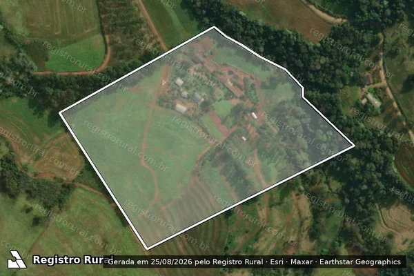 Imagem de satélite de Parte do Lote Rural nº 5 - LOTE RURAL Nº 5-B em Itapiranga - SC