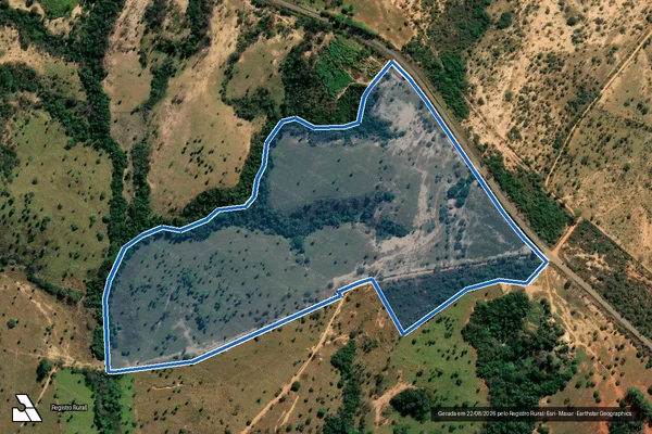 Imagem de satélite de Fazenda Poções - Gleba 01 em Paineiras - MG