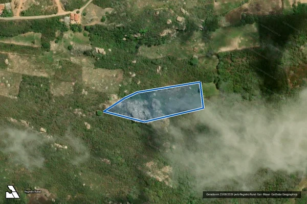Imagem de satélite de SITIO PEDRA BRANCA ? LOTE 0347 - Parte 1 em Pereiro - CE