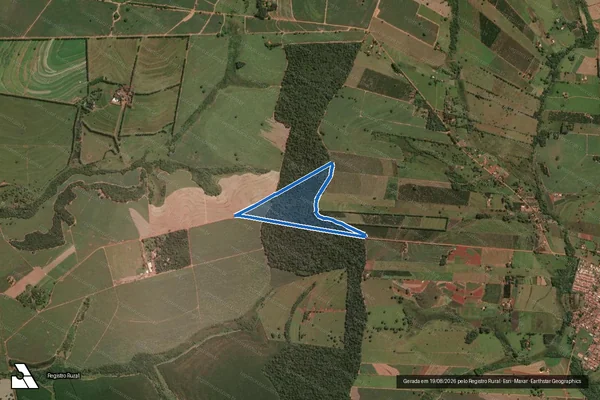 Imagem de satélite de FAZENDA CONQUISTA - Parte 1 em Pontalinda - SP