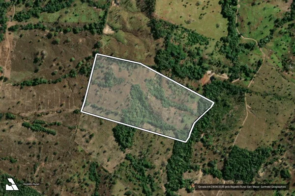 Imagem de satélite de CÓRREGO DO CARANÃ - 001 em Itapirapuã - GO