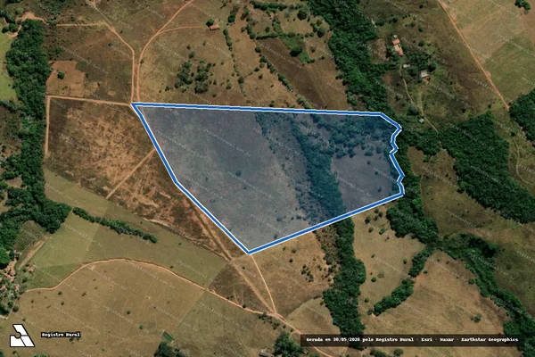 Imagem de satélite de FAZENDA PAPUANZAL DE BAIXO - 02 em Abadiânia - GO