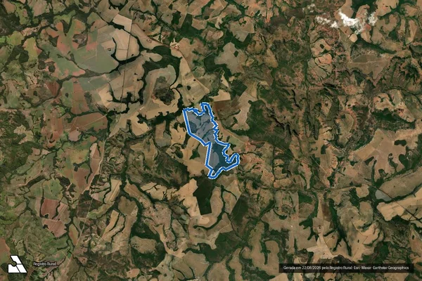 Imagem de satélite de Fazenda Mateira - Parte 1 em Caiapônia - GO