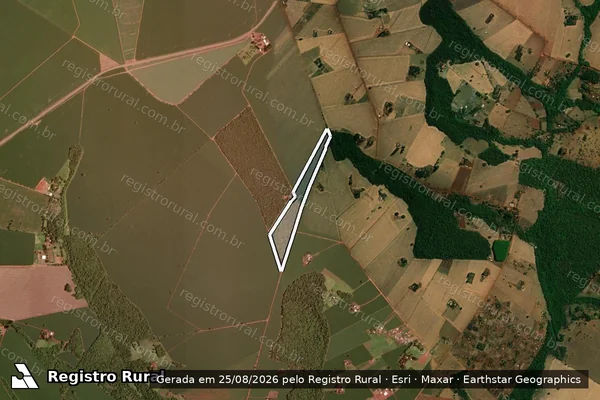Imagem de satélite de Fazenda Patrimônio da Igreja Matriz do Divino Espírito Santo - Fazenda Patrimônio da Igreja Matriz do Divino Espírito Santo-Gleba 06 em Jataí - GO