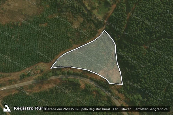 Imagem de satélite de Fazenda Cerro Verde - Gleba D em São Cristóvão do Sul - SC