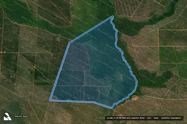 Imagem de satélite de FAZENDA SÃO JOSÉ - Única em Babaçulândia - TO