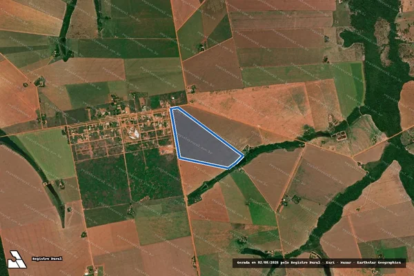 Imagem de satélite de Lote 102 ? Projeto de Assentamento Pontal do Marape - LOTE 102 em Nova Mutum - MT