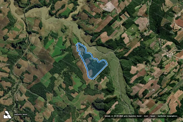 Imagem de satélite de SÍTIO DO LÚCIO - SÍTIO DO LÚCIO - GLEBA B em Chapadão do Lageado - SC