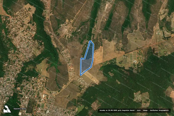 Imagem de satélite de Estância Bem Bom (Colônia Jamaca) - Parte 1 em Chapada dos Guimarães - MT