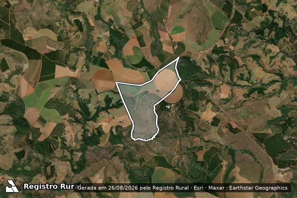 Imagem de satélite de FAZENDA POÇÕES E ÓLEO - Parte 1 em Campos Altos - MG