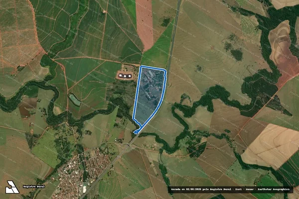 Imagem de satélite de Fazenda do Turvo - Parcela 2 em Espírito Santo do Turvo - SP